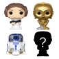 Preview: FUNKO Bitty POP - Star Wars Leia #4er Pack